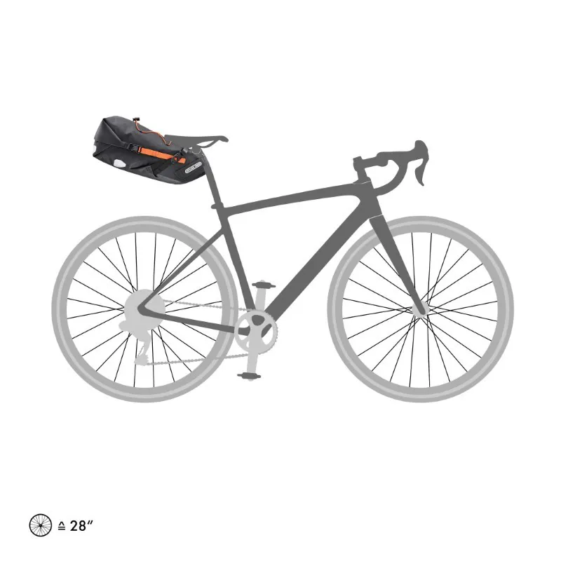 Ortlieb Waterproof Bicycle Seat Pack 11L in Black-1